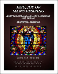 Jesu, Joy Of Man's Desiring (Duet for Soprano and Alto Saxophone and Organ) P.O.D. cover Thumbnail
